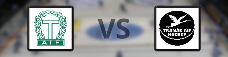 Tingsryd - Tranås AIF IF odds, speltips, resultat i HockeyEttan