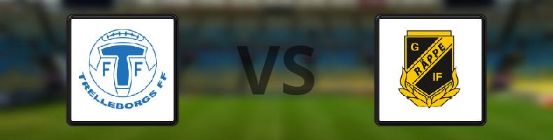 Trelleborgs FF - Räppe GOIF odds, speltips, resultat i Division 2