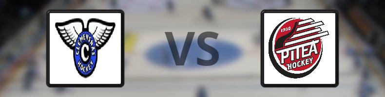 Clemensnäs HC - Piteå HC odds, speltips, resultat i HockeyEttan