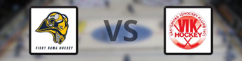 Visby/Roma HK - Västerviks IK odds, speltips, resultat i HockeyEttan