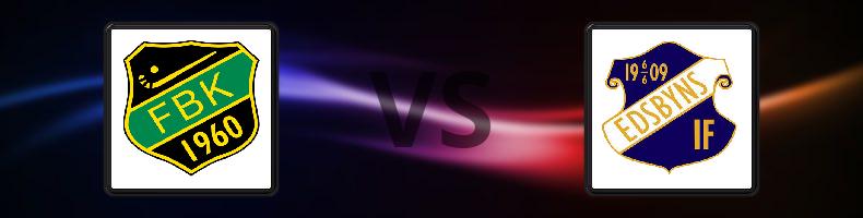 Frillesås BK - Edsbyns IF odds, speltips, resultat i Elitserien