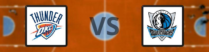 Oklahoma City Thunder - Dallas Mavericks odds, speltips, resultat i NBA