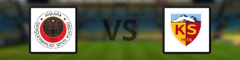 Gençlerbirligi - Kayserispor odds, speltips, resultat i Süper Lig