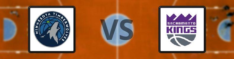 Minnesota Timberwolves - Sacramento Kings odds, speltips, resultat i NBA