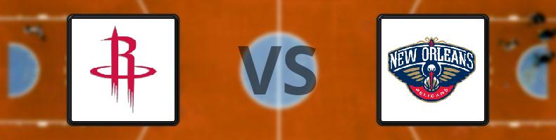 Houston Rockets - New Orleans Pelicans odds, speltips, resultat i NBA