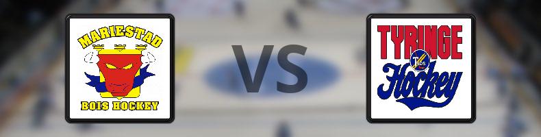 Mariestad - Tyringe SoSS odds, speltips, resultat i HockeyEttan