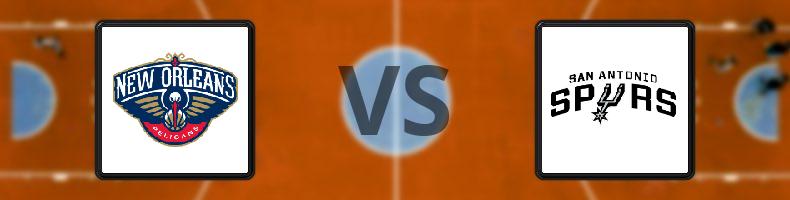 New Orleans Pelicans - San Antonio Spurs odds, speltips, resultat i NBA