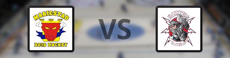 Mariestad - Halmstad Hammers HC odds, speltips, resultat i HockeyEttan