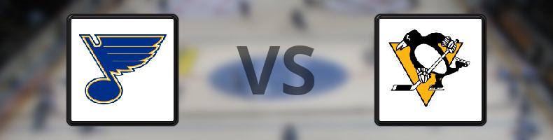 St Louis Blues - Pittsburgh Penguins odds, speltips, resultat i NHL