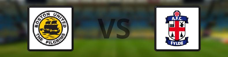 Boston United - AFC Fylde odds, speltips, resultat i National League