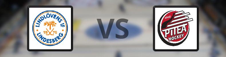 Lindlövens IF - Piteå HC odds, speltips, resultat i HockeyEttan