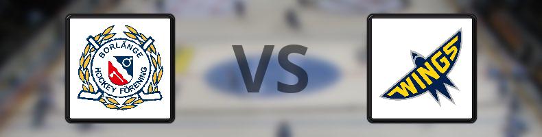 Borlänge HF - Wings HC Arlanda odds, speltips, resultat i HockeyEttan