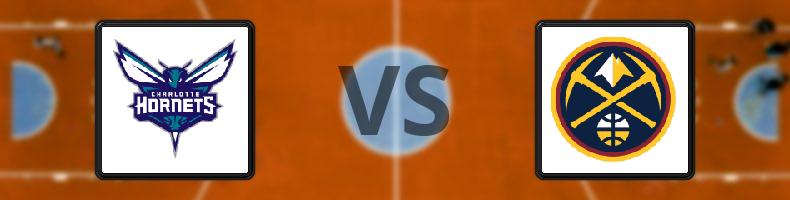 Charlotte Hornets - Denver Nuggets odds, speltips, resultat i NBA