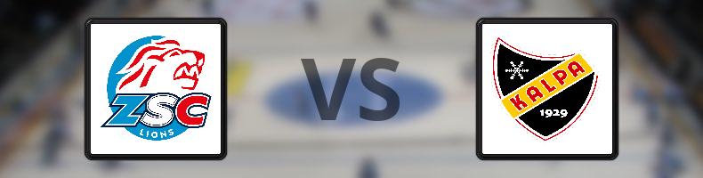 ZSC Lions - KalPa odds, speltips, resultat i CHL