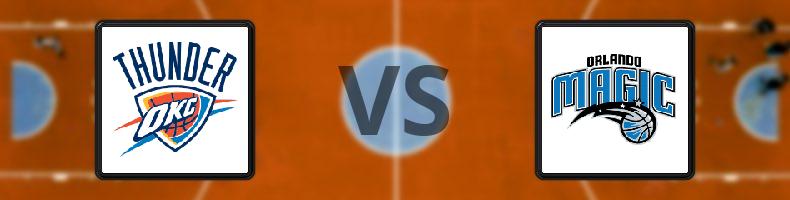 Oklahoma City Thunder - Orlando Magic odds, speltips, resultat i NBA