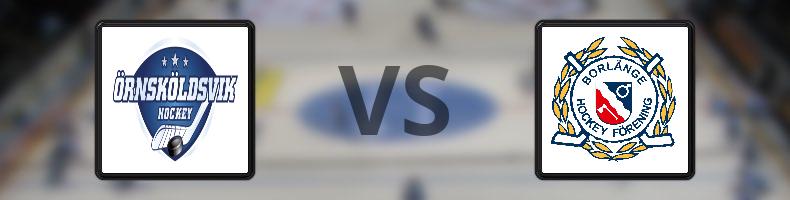 Örnsköldsviks SK - Borlänge HF odds, speltips, resultat i HockeyEttan
