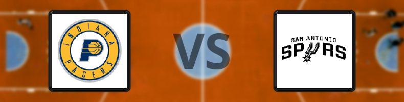 Indiana Pacers - San Antonio Spurs odds, speltips, resultat i NBA