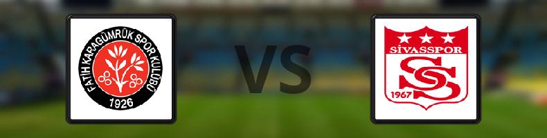 Fatih Karagümrük - Sivasspor odds, speltips, resultat i Süper Lig