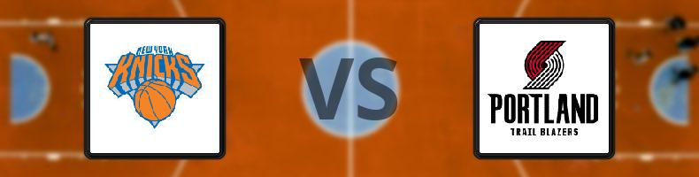 New York Knicks - Portland Trail Blazers odds, speltips, resultat i NBA