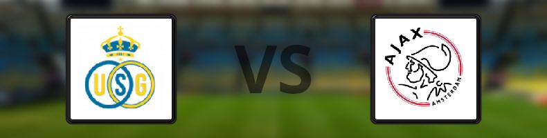 R.Union Saint-Gilloise - Ajax odds, speltips, resultat i Europa League