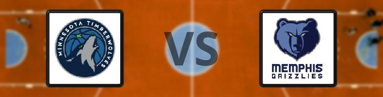 Minnesota Timberwolves - Memphis Grizzlies odds, speltips, resultat i NBA