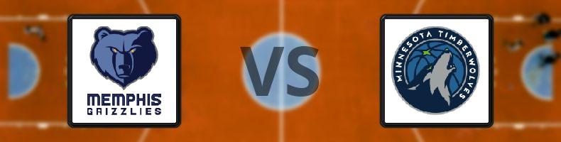 Memphis Grizzlies - Minnesota Timberwolves odds, speltips, resultat i NBA