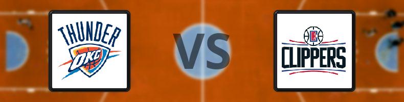 Oklahoma City Thunder - Los Angeles Clippers odds, speltips, resultat i NBA