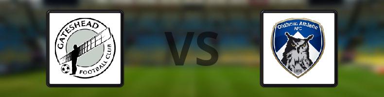 Gateshead - Oldham odds, speltips, resultat i National League
