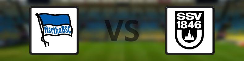 Hertha Berlin - SSV Ulm 1846 odds, speltips, resultat i 2. Bundesliga