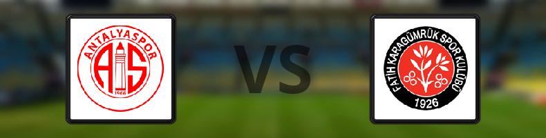 Antalyaspor - Fatih Karagümrük odds, speltips, resultat i Süper Lig