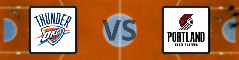 Oklahoma City Thunder - Portland Trail Blazers odds, speltips, resultat i NBA