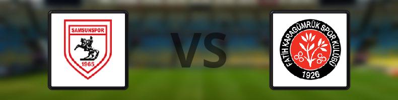 Samsunspor - Fatih Karagümrük odds, speltips, resultat i Süper Lig