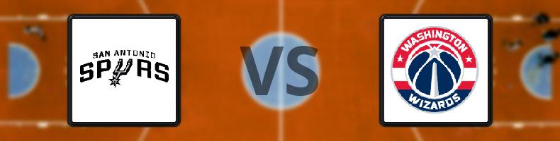 San Antonio Spurs - Washington Wizards odds, speltips, resultat i NBA