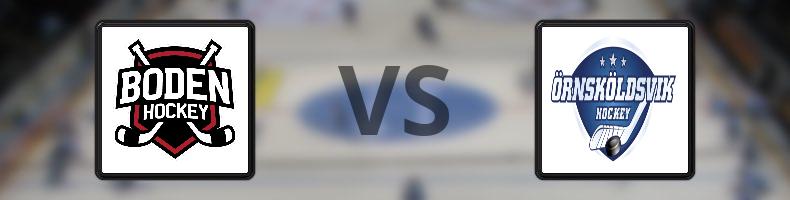 Bodens HF - Örnsköldsviks SK odds, speltips, resultat i HockeyEttan