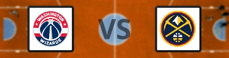 Washington Wizards - Denver Nuggets odds, speltips, resultat i NBA