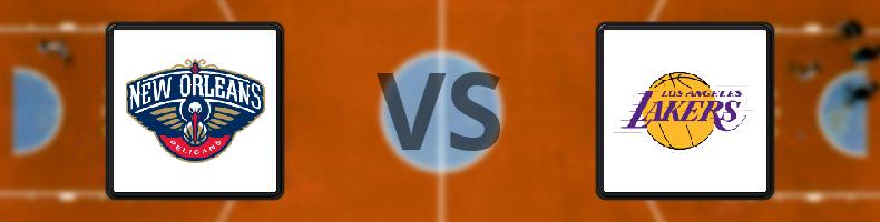 New Orleans Pelicans - Los Angeles Lakers odds, speltips, resultat i NBA