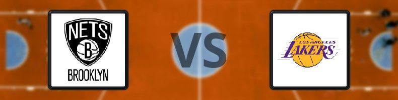 Brooklyn Nets - Los Angeles Lakers odds, speltips, resultat i NBA