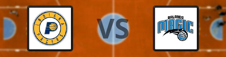 Indiana Pacers - Orlando Magic odds, speltips, resultat i NBA