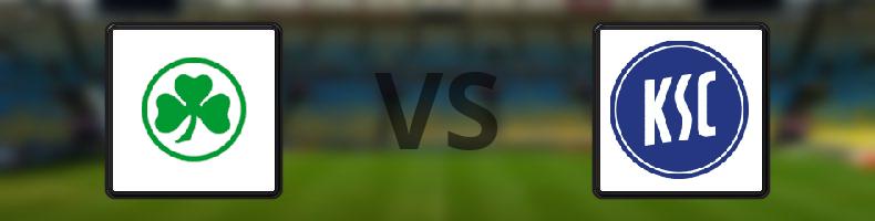 Greuther Fürth - Karlsruhe odds, speltips, resultat i 2. Bundesliga