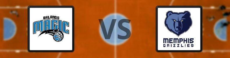 Orlando Magic - Memphis Grizzlies odds, speltips, resultat i NBA