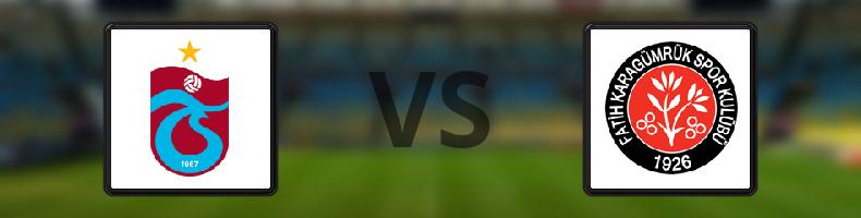 Trabzonspor - Fatih Karagümrük odds, speltips, resultat i Süper Lig