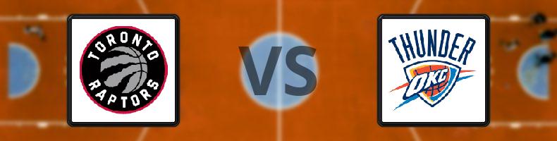Toronto Raptors - Oklahoma City Thunder odds, speltips, resultat i NBA