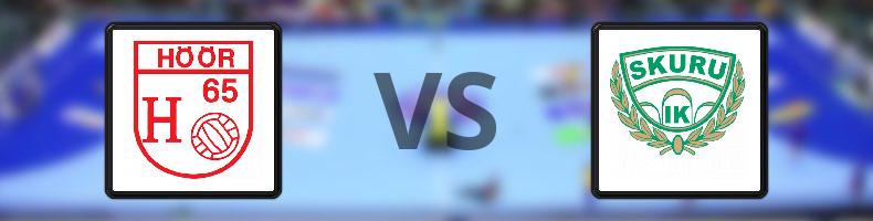 H 65 Höör - Skuru IK odds, speltips, resultat i Handbollsligan damer