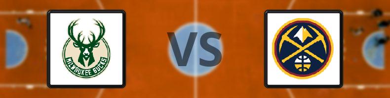 Milwaukee Bucks - Denver Nuggets odds, speltips, resultat i NBA