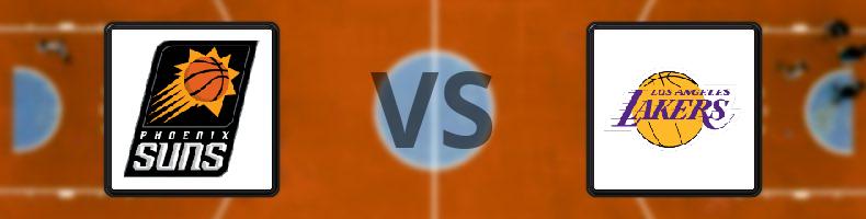 Phoenix Suns - Los Angeles Lakers odds, speltips, resultat i NBA