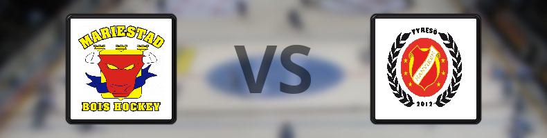 Mariestad - Hanvikens SK odds, speltips, resultat i HockeyEttan