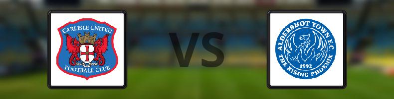 Carlisle - Aldershot odds, speltips, resultat i National League