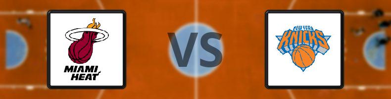 Miami Heat - New York Knicks odds, speltips, resultat i NBA
