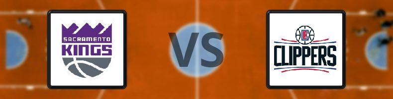 Sacramento Kings - Los Angeles Clippers odds, speltips, resultat i NBA