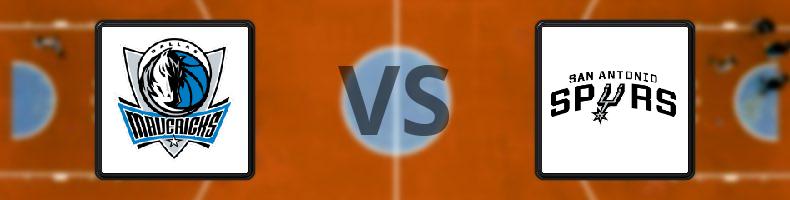 Dallas Mavericks - San Antonio Spurs odds, speltips, resultat i NBA
